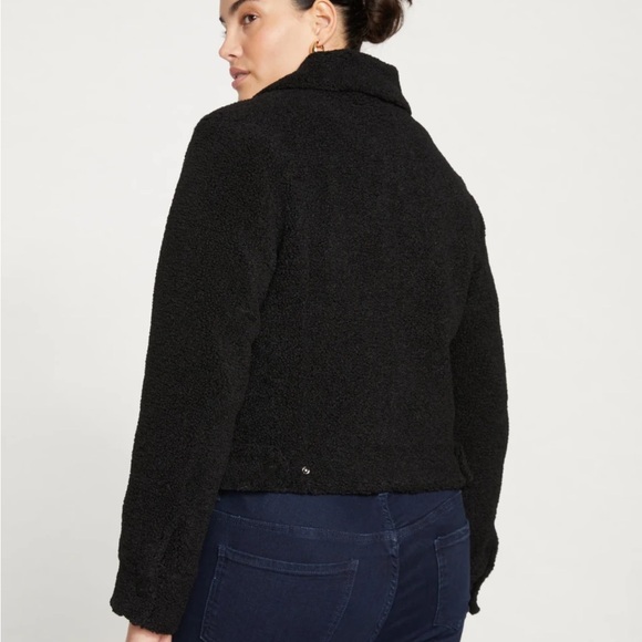 Universal Standard Black Kelsey Teddy jacket size M (M = 18 - 20) New with tags - Picture 5 of 8